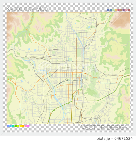 Kyoto city / city map / Kyoto city (transportation access) 64671524