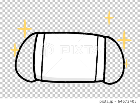 清潔な布マスク イラストのイラスト素材