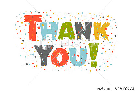 Thank You Colorful Letters background banner Thank You Colorful Letters background banner 64673073