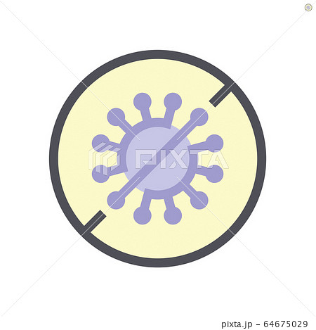 Coronavirus disease vector icon design, 48x48 64675029