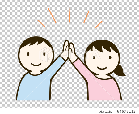 High-touching men and women 64675112