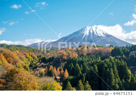 大山秋景色 伯耆町から 大山秋景色 伯耆町から 64675151