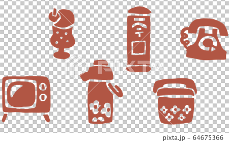 昭和復古圖案無縫模式 昭和復古圖案無縫模式 64675366