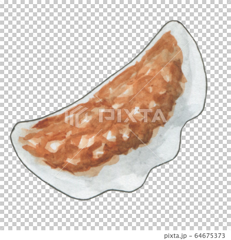 水彩餃子插畫素材 水彩餃子插畫素材 64675373