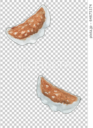 餃子柄シームレスパタン 餃子柄シームレスパタン 64675374