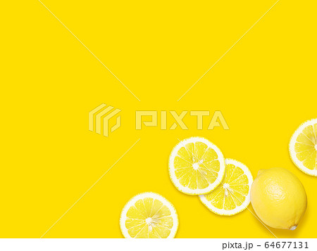 背景 レモンのイラスト素材