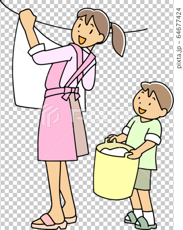 Washing - Stock Illustration [64677424] - PIXTA