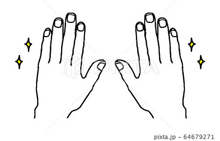 綺麗な手 シンプル のイラスト素材 綺麗な手 シンプル のイラスト素材