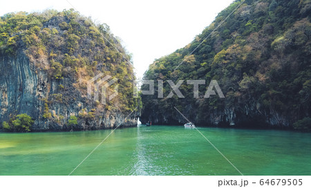 View of the sea and Hong Island from a high angle 64679505