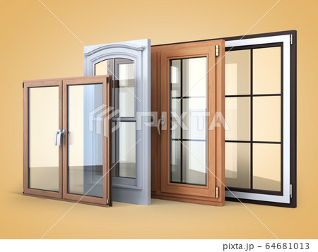Different tipes of window sale promotion 64681013