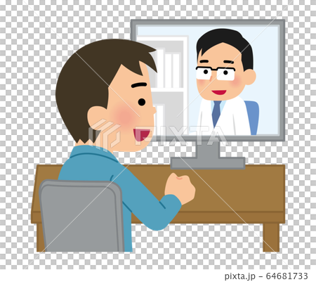 遠隔医療のイラスト素材