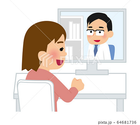 遠隔医療のイラスト素材