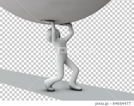 重圧に耐えるキャラクター 64684477