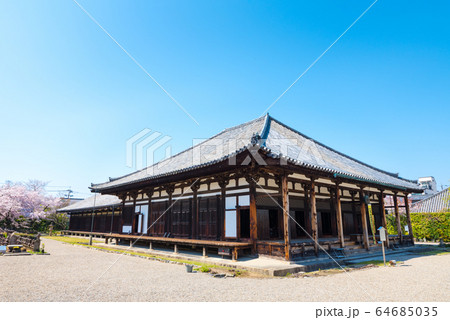 元興寺 境内風景 極楽堂 本堂 禅室 春 (奈良県奈良市) 元興寺 境内風景 極楽堂 本堂 禅室 春 (奈良県奈良市) 64685035