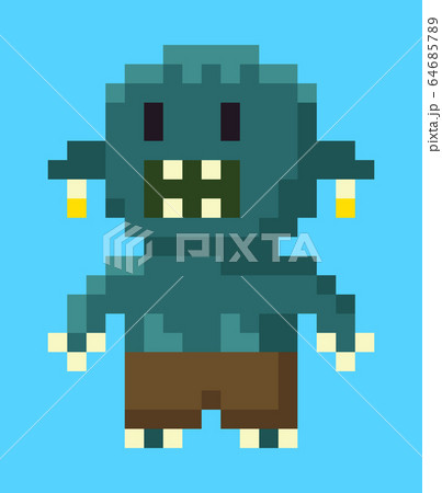 Beast with Teeth, Monstrosity Sign, Game Vector Beast with Teeth, Monstrosity Sign, Game Vector 64685789