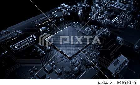 Circuit Board Visual Effects A Angle 06 Type A 64686148