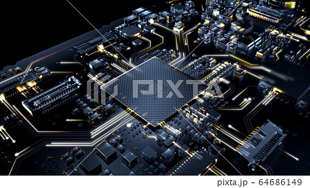 Circuit Board Visual Effects A Angle 06 Type B 64686149