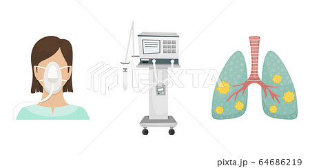 The patient is lying in the hospital on a 64686219