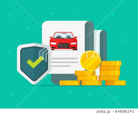 Car or auto insurance financial guarantees purchase protection or automobile secure safety buy guarantee care warranty vector flat cartoon, assurance legal doc policy concept modern design Car or auto insurance financial guarantees purchase protection or automobile secure safety buy guarantee care warranty vector flat cartoon, assurance legal doc policy concept modern design 64686241