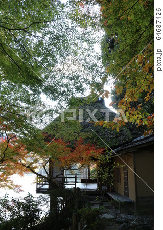 紅葉の臥龍山荘 64687426