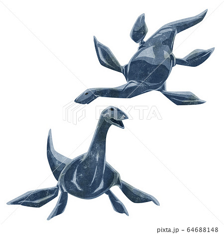 エラモスサウルスイメージイラスト 64688148