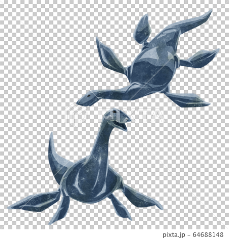 エラモスサウルスイメージイラスト 64688148