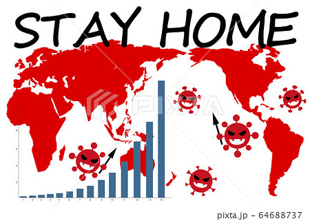 【Stay Home!! 家にいよう】 新型コロナウイルス感染防止対策 【Stay Home!! 家にいよう】 新型コロナウイルス感染防止対策 64688737
