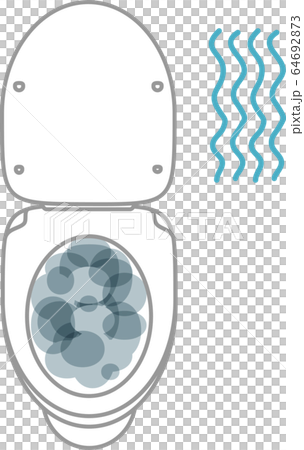 Illustration of a clogged toilet Illustration of a clogged toilet 64692873