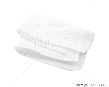 Wet antibacterial wipes isolated on a white 64697145