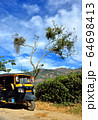 Rickshaw standing on village road in India 64698413