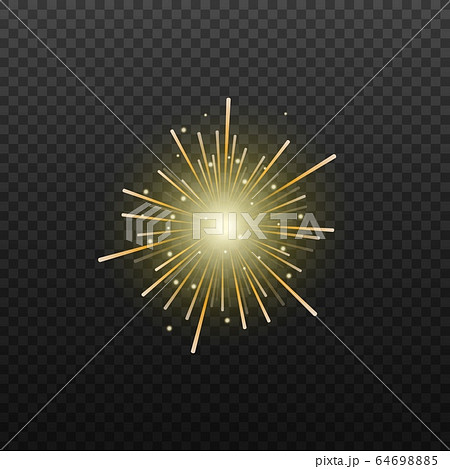 Fireworks or firecrackers exploding realistic vector illustration isolated. Fireworks or firecrackers exploding realistic vector illustration isolated. 64698885