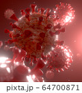 Closeup COVID-19 Coronavirus cells 64700871