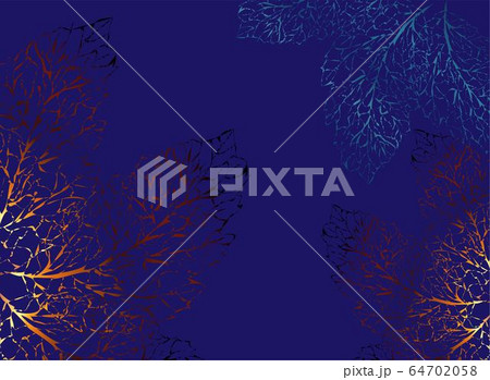 Autumn leaves background, great design for any purposes. Pattern with red autumn leaves background 64702058