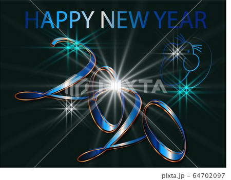 2020 on golden background. Festival decoration card. Happy new year 2020 design. Celebrate 2020 on golden background. Festival decoration card. Happy new year 2020 design. Celebrate 64702097