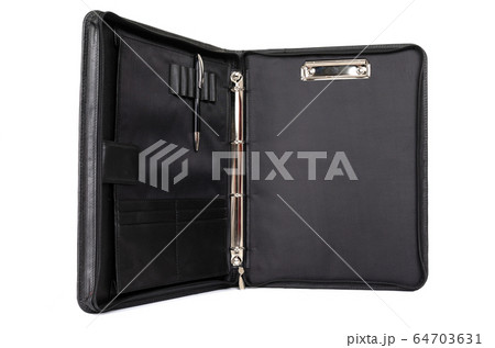 elegant leather black folder for businessman documents elegant leather black folder for businessman documents 64703631