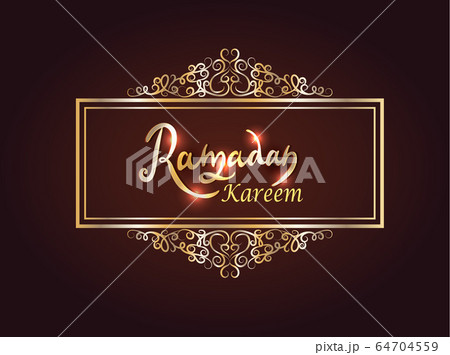 Ramadan Kareem. Ramadan Greeting Card Background. Muslim Seamless Pattern. Holiday Design. 64704559
