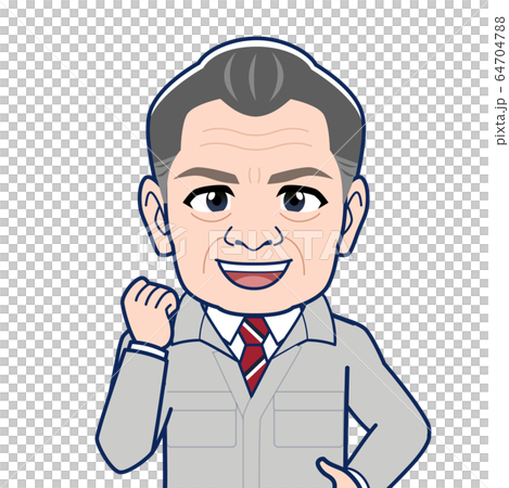 現場監督、工場長のイラスト 64704788