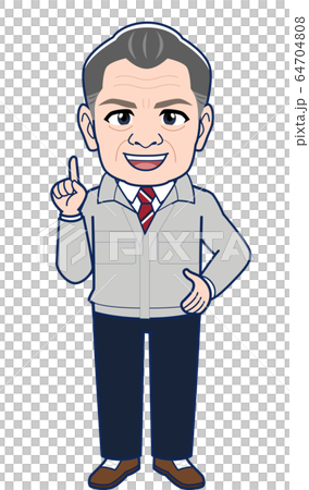 現場監督、工場長のイラスト 64704808