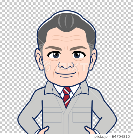 現場監督、工場長のイラスト 64704810