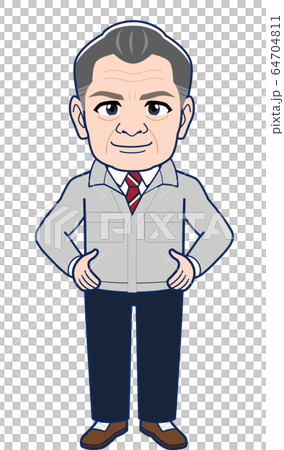 現場監督、工場長のイラスト 64704811