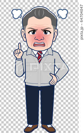 現場監督、工場長のイラスト 64704847