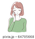 悲しむ女性 64705668