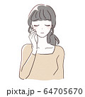 悲しむ女性 64705670