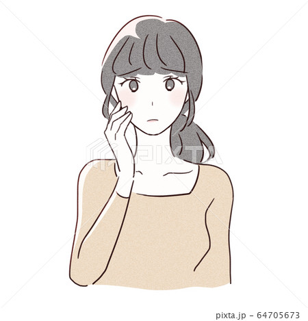 悩む女性 悩む女性 64705673