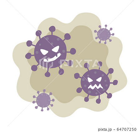 ウイルス　デフォルメ　イメージ 64707250
