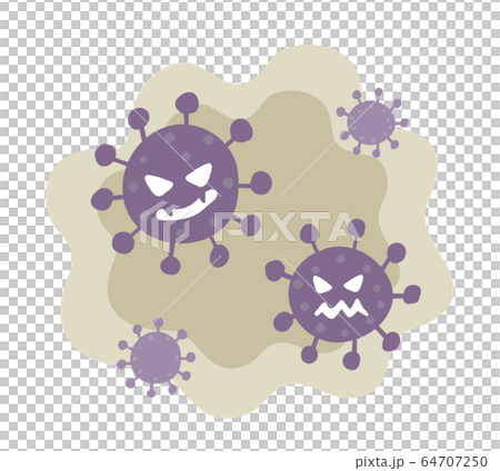 ウイルス　デフォルメ　イメージ 64707250