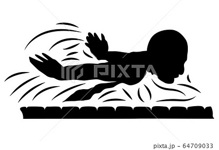 Sport Silhouette Swimming 12 Stock Illustration