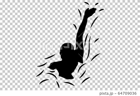 Sport Silhouette Swimming 15 Stock Illustration