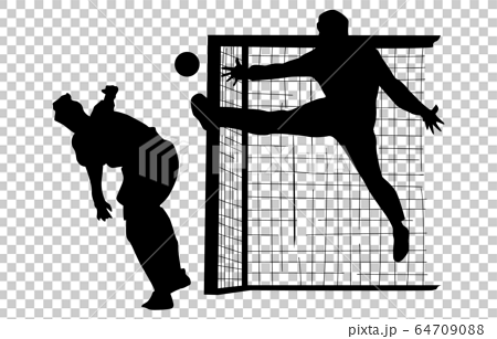 Sport Silhouette Handball 6 Stock Illustration