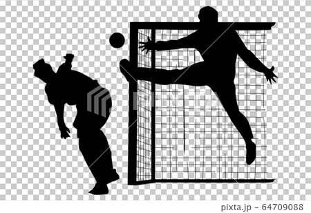 Sport Silhouette Handball 6 Stock Illustration